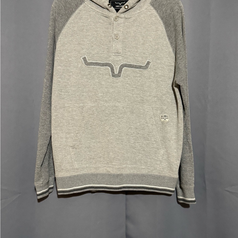 Kimes Ranch Gray Sweatshirt with Stylish Contrast Design